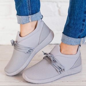 Lucy Avenue Lace Up Sneakers Grey